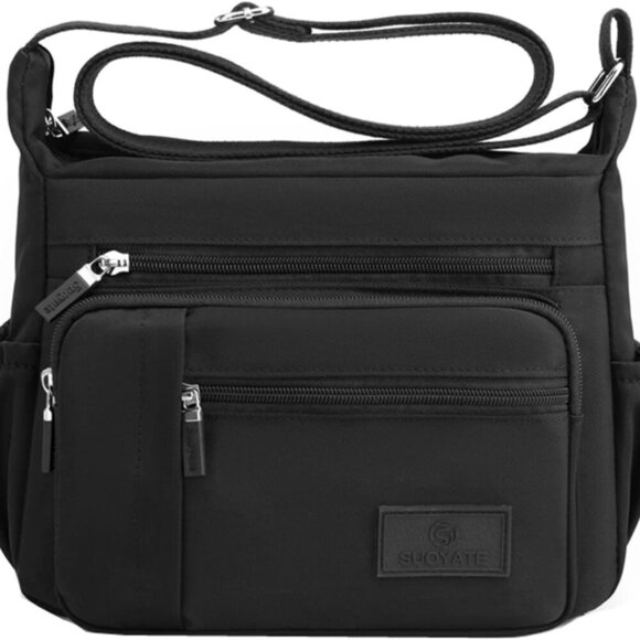 Women’s Waterproof Nylon Crossbody Bag Multiple Pockets Travel Tote - Picture 1 of 9